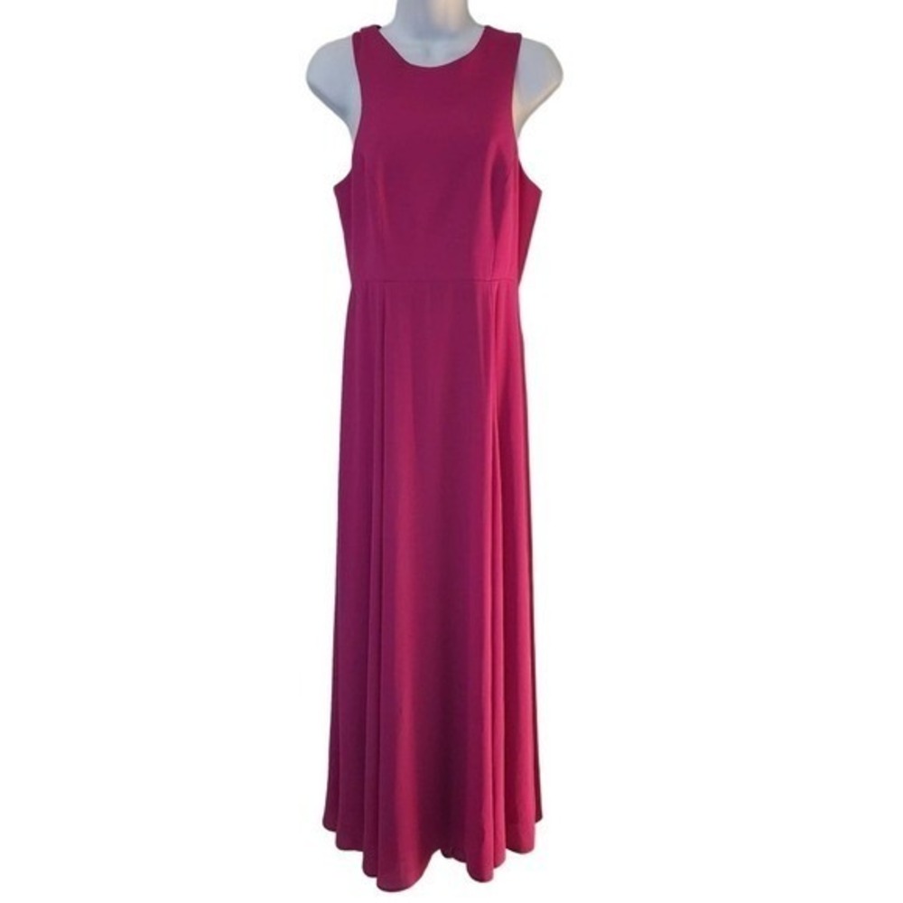 Naven Siren Fuchsia Pink‎ Maxi Dress High Slit Sleeveless Size S/M